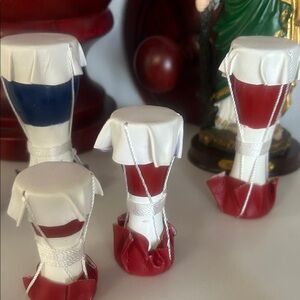 3 Set of Miniature Red drums
